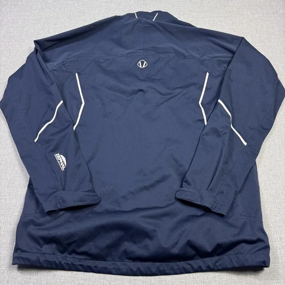 Sunice Srixon Golf Jacket Mens L Blue Windbreaker Zephal Waterproof Full Zip